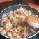 El cooksnap de Almudena Collado cuando hizo Cous cous a la hierbabuena con bacon y salchichas.