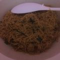 Cooksnap Munirah Shamshudin semasa beliau membuat Bihun Goreng Simple.