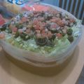 Elovely's cooksnap of when they made 7 layer taco dip.