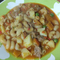 El cooksnap de Caroline Mayol cuando hizo Guiso de fideos.