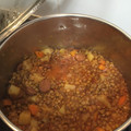 El cooksnap de Enrique cuando hizo Lentejas con chorizo.
