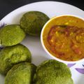 Shanthi's cooksnap of when they made பாலக்பூரி & தால்.