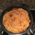 El cooksnap de yinko cuando hizo Tallarines con pollo y salsa de soja.