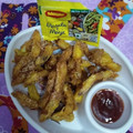 Siya patel's cooksnap of when they made Aloo ke pakore.