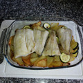 El cooksnap de merce cuando hizo Merluza al horno con patatas.