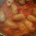 El cooksnap de Sabrina Velazquez cuando hizo Chorizos a la pomarola.