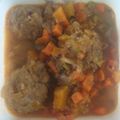 El cooksnap de ANDREA VILLANUEVA cuando hizo So'o apua (albóndigas de carne).