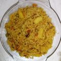 Fatima Rais's cooksnap of when they made Vegetable Pulao💚💛💚.