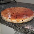 El cooksnap de Anita cuando hizo Cheesecake de Maracuyá.