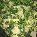 El cooksnap de Ave HErix cuando hizo Acelga revuelta con huevo.