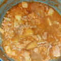 El cooksnap de Yesenia Navarrete cuando hizo Bistec de puerco con cebolla y papas en salsa de jitomate.