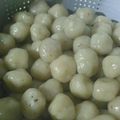 Cooksnap dari Dhian Novia untuk resep Cilok bumbu kacang isi sosis dan telur puyuh