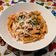 El cooksnap de Javier Pérez cuando hizo Penne rigate con tomate a la albahaca, parmesano y aceitunas.