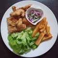 El cooksnap de Paola cuando hizo Chicharrón de pescado.