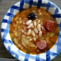 El cooksnap de Pedro cuando hizo Fabada Asturiana.