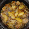 El cooksnap de perikonauta cuando hizo Pollo con cerveza y manzanas 🍏🍎.