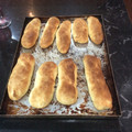 El cooksnap de gabriela cuando hizo Pan de panchos/🌭hamburguesas/🍔.