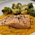 El cooksnap de Daniel González cuando hizo Salmón al horno con salsa de zanahoria.