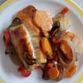El cooksnap de Alex JC cuando hizo Corvina al horno con pimentón y su guarnición.