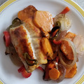 El cooksnap de Alex JC cuando hizo Corvina al horno con pimentón y su guarnición.