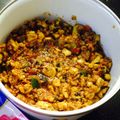 Areeba Muhammed's cooksnap of when they made Brain Masala.