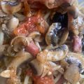 El cooksnap de noor cuando hizo Pasta con salsa Boscaiola.
