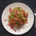 Rekha Vora's cooksnap of when they made વેજીટેબલ નૂડલ્સ (Vegetable Noodles Recipe In Gujarati).