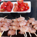 El cooksnap de Claudia Isabel cuando hizo Brocheta de camarones sobre palta.