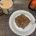 El cooksnap de Karen☀️ cuando hizo FRENCH TOAST Y PB 🎃.