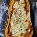 El cooksnap de Mariana Vega cuando hizo Calabaza rellena de verduras y carne al horno.