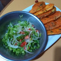 El cooksnap de Carina Lista cuando hizo Milanesas de berenjenas con ensalada vegan.