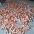 El cooksnap de Lupe DN cuando hizo Fideos caseros huevo-espinaca-morrón.