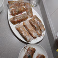 El cooksnap de Blanca cuando hizo Rollitos semi-crujientes de pollo con verduras.