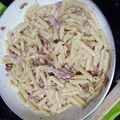 El cooksnap de Ana Bornes cuando hizo Macarrones con bacon y nata .