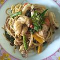 รูป Cooksnap ของ KB Jant single เมื่อเขาทำ สปาเก็ตตี้ผัดขี้เมาทะเล