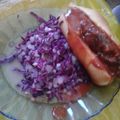 El cooksnap de Mónica cuando hizo Salchicha parrillera a napolitana.