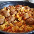 El cooksnap de Sònia Castillo Rodríguez cuando hizo Albóndigas a la jardinera.