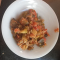 El cooksnap de Domingo cuando hizo Pisto manchego.