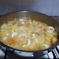 El cooksnap de Bego cuando hizo Bacalao con gambas 🍤 & patatas.