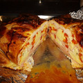 El cooksnap de Nestor cuando hizo Pollo relleno deshuesado .