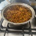 El cooksnap de Elizabeth De García cuando hizo Carne molida guisada.