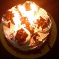 Tasneem Khan's cooksnap of when they made Valentine's Day Cadbury Cake.