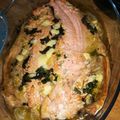 El cooksnap de Mili cuando hizo Truchas al horno con roquefort.