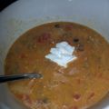 Aed's cooksnap of when they made Cheesy beef and bean soup.