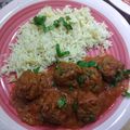 El cooksnap de Claudia Isabel cuando hizo Kofta curry con arroz basmati.