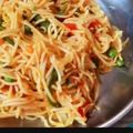 jenny's cooksnap of when they made Veg hakka noodles with hime made tomato ketchup.