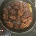 El cooksnap de saioa83 cuando hizo Albóndigas rellenas de roquefort en salsa de Pedro Ximénez.