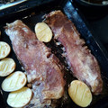 El cooksnap de Sara PA cuando hizo Cordero asado con salsa de ajo y perejil.