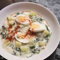 El cooksnap de guillemga33@gmail.com cuando hizo Espinaca fresca con calabacín en crema y huevo duro 🥚.