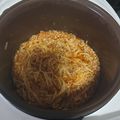 El cooksnap de Ángel Fernández cuando hizo Pasta con carne picada o chorizo en la multicooker 12 en 1 Moulinex.